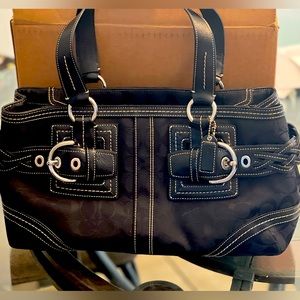 Large authentic coach purse